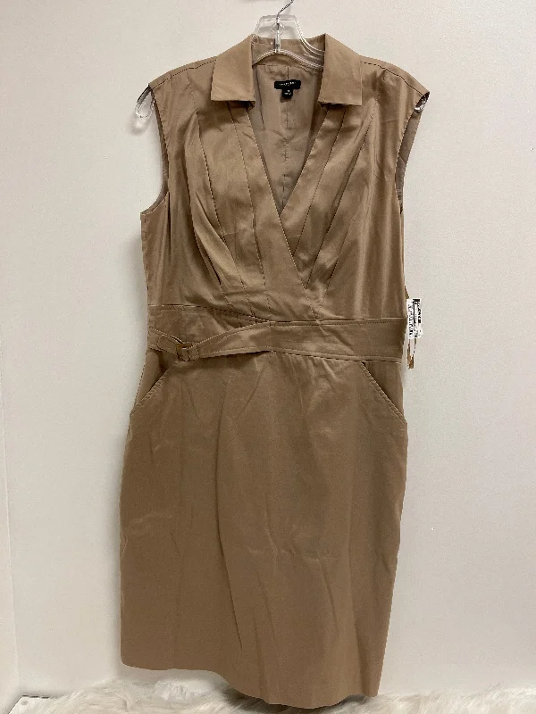 Dress Casual Short By Ann Taylor In Brown, Size: M