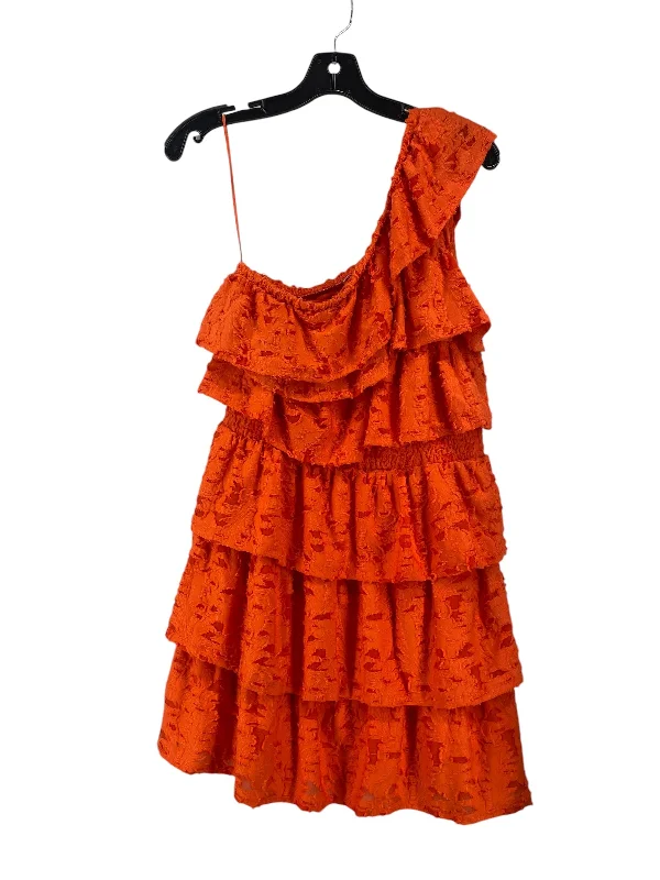 Dress Casual Short By Clothes Mentor In Orange, Size: M