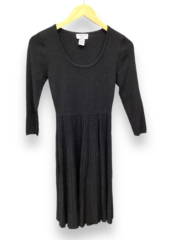 Dress Work By Carmen By Carmen Marc Valvo In Black, Size: S