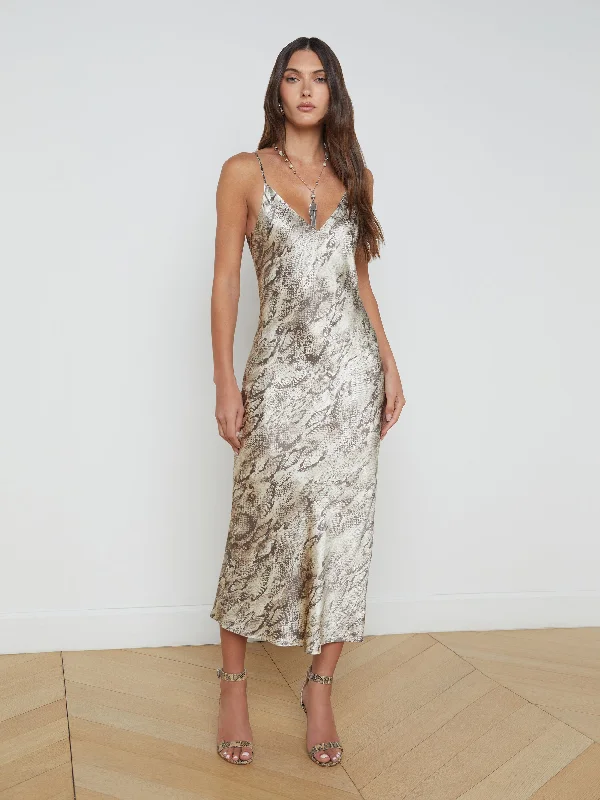 Seridie Silk Slip Dress