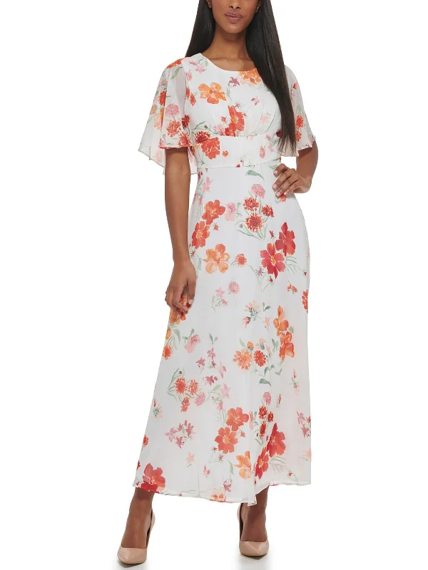 Womens Chiffon Long Maxi Dress