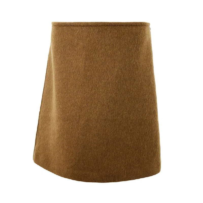 Bottega Veneta Elegant Wool Midi Skirt in Women's