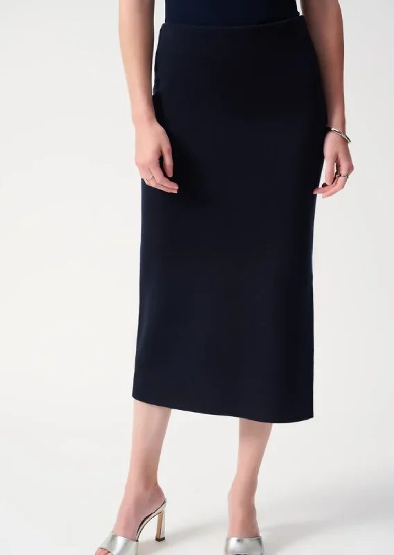 Joseph Ribkoff - Sweater Knit Midi Skirt