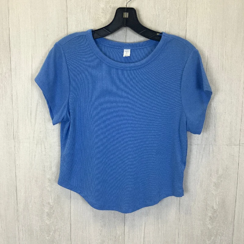 Top Short Sleeve Basic By Old Navy In Blue, Size: L