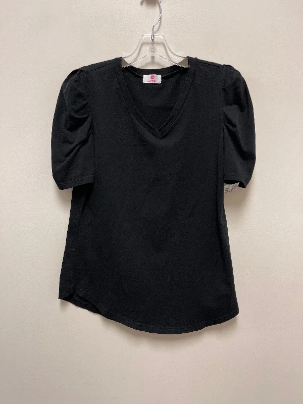 Top Short Sleeve By Clothes Mentor In Black, Size: S