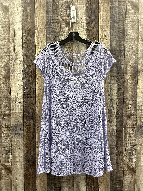 Top Short Sleeve By Free People In Purple, Size: S