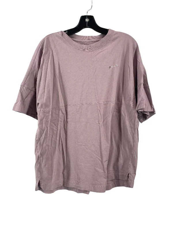 Top Short Sleeve By Pink In Purple, Size: L