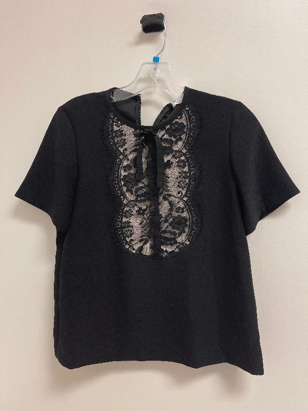 Top Short Sleeve By Sandro In Black, Size: Xs