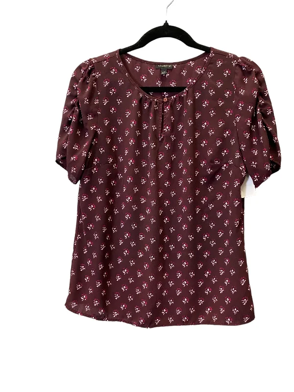 Top Short Sleeve By Talbots In Floral Print, Size: S