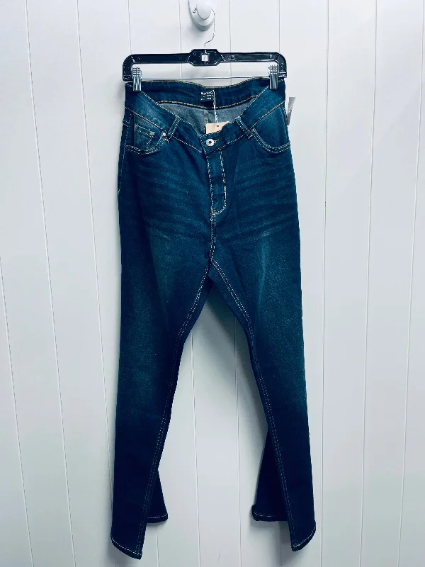 JEANS BOOT CUT    CLOTHES MENTOR in BLUE DENIM, Size: 14