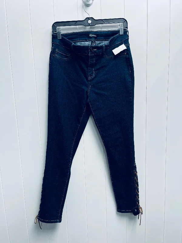 JEANS SKINNY D JEANS in BLUE DENIM, Size: 8