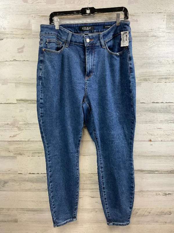 JEANS SKINNY JUDY BLUE in BLUE DENIM, Size: 16