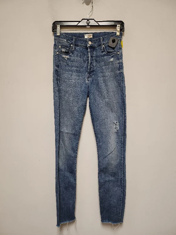 Jeans Skinny By Mother Jeans In Blue Denim, Size: 2