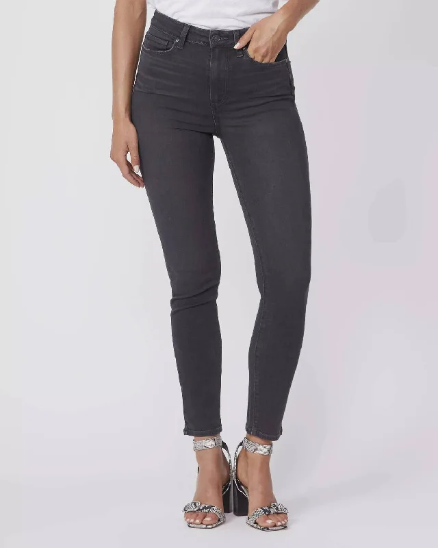 Margot Ankle Jean In Smokey Distressed