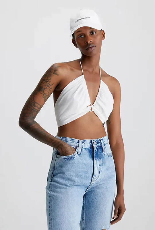 CALVIN KLEIN DRAWSTRING BRA TOP