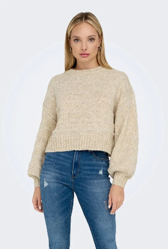 ONLY CELIA LIFE LS CROPPED KNIT