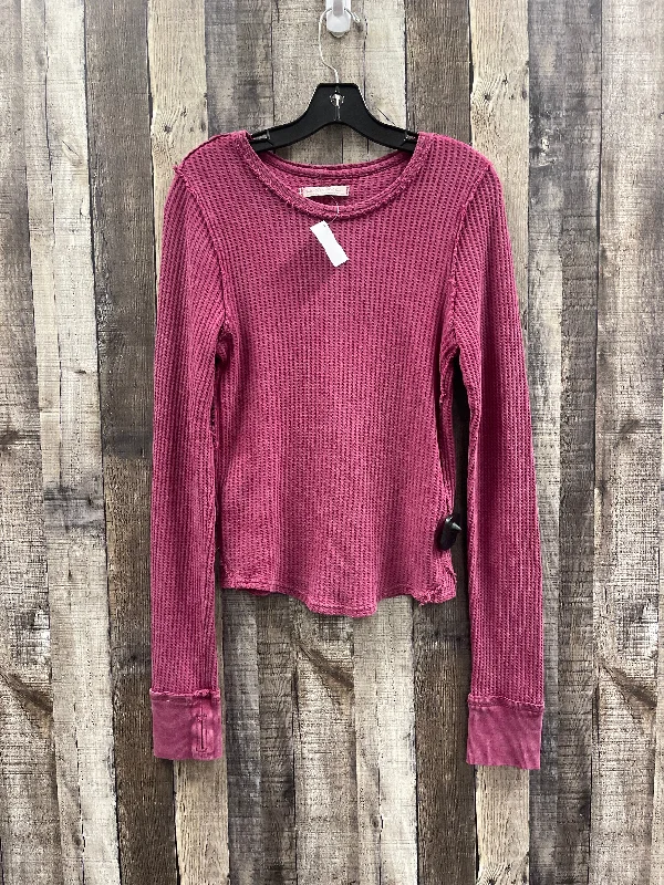 Top Long Sleeve By We The Free In Purple, Size: M