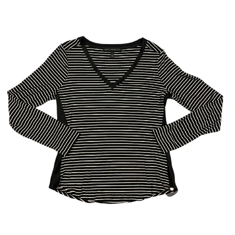 Top Long Sleeve By White House Black Market In Black & White, Size: S