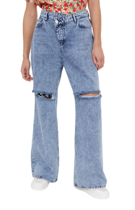 Venise Jeans In Washed Blue